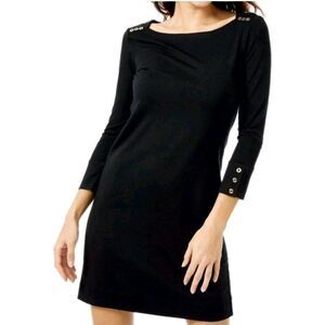 Lilly Pulitzer Black Knit Sophie UPF 50+ Women's Dress Size Large